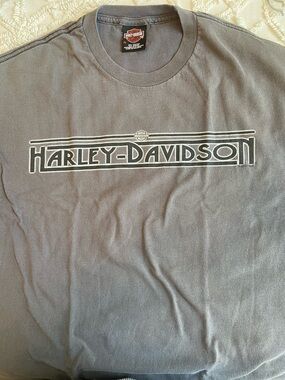 Harley-Davidson Black and White Logo Tee